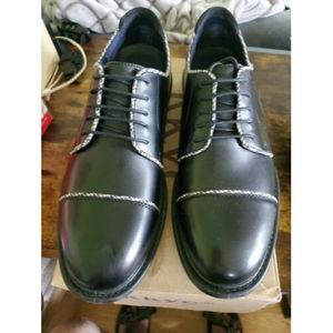 Kkyc Mens Cap Toe Black & White Oxford Dress Shoe Size 9 (LYTKM13-03)        BB